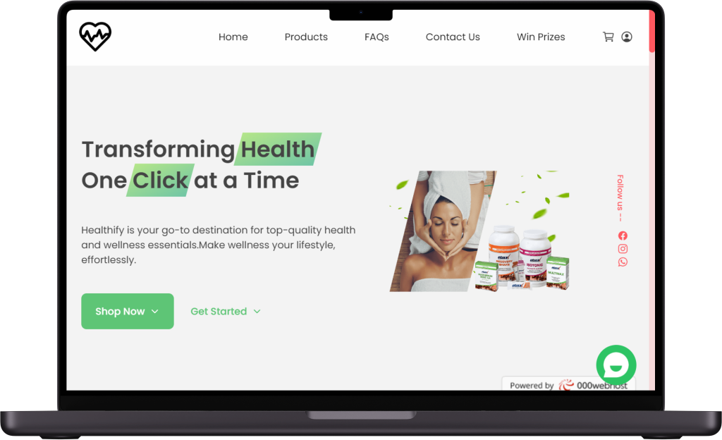 healthify mockup